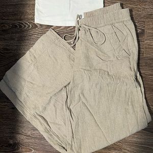 Target wide leg linen pants